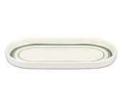 멜라민그릇 오브제쓰리라인(그린) 한식구프 양식접시 타원소스볼 업소용 식당식기 : 업소용주방119