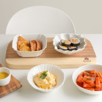 반찬그릇 도자기찬기 2P구성 도자기세트 디저트그릇 스프그릇 : 공간라움