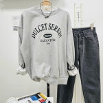 [무배] 여성 스트릿 박시핏 세레인 긴팔 맨투맨 4colors : 더라이크