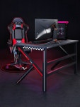 게이밍 컴퓨터 책상 e-스포츠 테이블 의자 세트 led PC방 홈 사무실 작업실 : 에브리띵모아샵