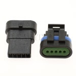 Delphi GM LS2 점화 코일 커넥터 플매트 카펫 매트 러그 자동차 전기 암 수 소켓 H2377-5P 12162825 1 세트 5 핀 : 더블유컴퍼니K