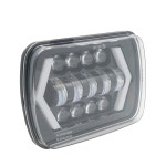 5x7 7x6 인치 직사각형 밀봉 빔 LED 헤드 라이트 지프 랭글러 sj 체로키 XJ H6014 H6052 H6054 용 DRL 포함 : 구다5