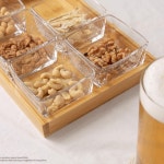 투명 글라스 그리드 플래터 & 트레이 4type : 넷인컴