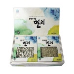 멸치선물세트 멸치촌 통영멸치 설선물 2종선물세트 1.5kg 다시+지리 선물용멸치 : 수앤서마켓2