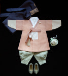 정원한복 성심 쾌자 산호 남아한복 돌 백일 전통한복 어린이집 명절한복 : 정원한복