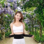 배복대 허리보호대 발열 찜질 온열 보조기 복대 밴드 : 큰별작은별상점