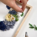 프리저브드 액자 만들기 달모양 모스 꽃액자 원예 어르신 노인 초등 청소년 플라워 키트 : 퍼니 팩토리