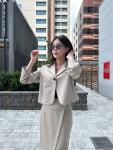 [무배] 여성자켓 하객룩 오버핏 크롭 가을 자켓 : 디올레