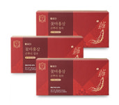 꽃마홍삼 큰뿌리 정과(37.5g x 16본) 3박스면역력 부모님 선물세트 홍삼 : 꽃피는아침마을