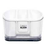 데일리 블룸 다용도 꽂이 타원형 꽂이 케이스 정리 욕실 감성 수저통 다용도 주방 북유럽 칫솔통 : 행밤