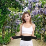 배복대 허리보호대 발열 찜질 온열 보조기 복대 밴드 : 큰별작은별상점