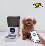 펫존 반려동물 스마트 자동급식기 화이트 15g 180cc 화이트 : 에이치제이아마존