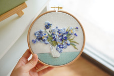 고흐 아이리스 비즈 DIY 패키지 프랑스 자수 : 실버스노우의 자수 이야기