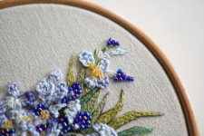 고흐 아이리스 비즈 DIY 패키지 프랑스 자수 : 실버스노우의 자수 이야기