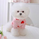 러블리 하트 핑크 애견 티셔츠 BI-A100300 : 수앤서마켓5
