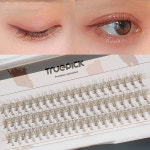 트루픽 인조 속눈썹 모음전 가닥 일체형 투명라인 셀프 연장 부분 아이래쉬 : 트루픽