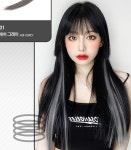 브릿지 붙임머리 포인트 패션 부분가발 : 그래비티유통