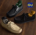GU 지유 리얼 가죽 레더 모카신 슈즈 346447 347372 블랙 베이지 : 일본 주머니