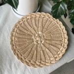 핸드메이드 라탄 채반 (지름 20cm/25cm) : 하키네라탄