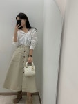 글램 오픈 카라 셔츠 블라우스 - 2color : 어반그래스
