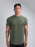 [체험형 이벤트] 알브이디 짐웨어 무지 모달머슬핏 반팔티 (카키) : RVDFITNESS