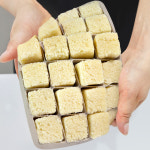 키친구 실리콘 냉장고 얼음틀 각얼음 트레이 다진마늘큐브 24구 그레이 : 키친구