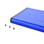 해피아워굿즈 알루미늄 합금 외장 하 디스크 케이스 라이브 인클로저 지지대 25 인치 USB30 SDD HDD 박스 SATA30 최대 3TB UASP 프로토콜... 