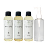 [수제나라]간절기 보습 바디오일 세트(해바라기 헤이즐럿 스윗아몬드 오일펌프용기150ml) : 수제나라