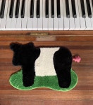 밀크 카우 발매트 귀여운 포인트 러그 : 아라주오