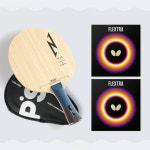 [초급스타터] 엑시옴 탁구라켓 제타 오펜시브+플렉스트라 FL /쉐이크(양면채) 선택1번 : 더탁구샵