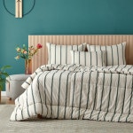 [모던하우스] 밀로스트라이프 퓨어코튼 60수 고밀도 퀸 차렵이불 / CV0223198 : 2001 중계점 모던하우스