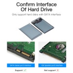 해피아워굿즈 SSD 케이스 Hd Sata 외부 인클로저 투명 2.5 하 라이브 USB 3.0 PC 노트북 컴퓨터 액세서리 인치 SATA HDD용 : 해피아워굿즈