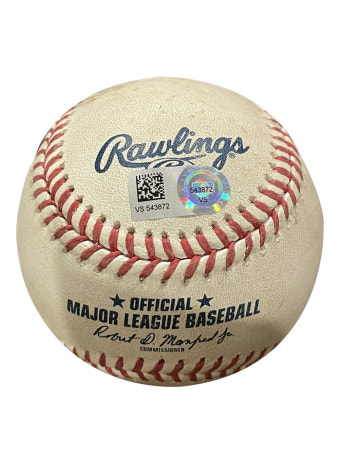 [MLB 인증] 김하성 MLB 루키 데뷔 정규 시즌 리그 안타 야구공 + 케이스 : 스포츠 스토리지