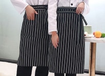 카페 바리스타 요리사 쉐프 셰프 홀서빙 서빙 유니폼 허리 롱 하프 앞치마 반앞치마 : 글로비스에스
