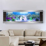 벽걸이수족관 베타 키우기 해수어 대형 수조 사각 : 신문물 스토어