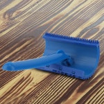 블루 고무 우드 그레인 효과 페인트 롤러 손잡이 포함 DIY 벽 장식 도구 : 러블리요요