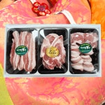 한돈 구이 모듬 2.1kg 냉장 1등급 삼겹살 목살 바베큐 캠핑 세트 : 부쳐스밀