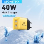 GaN충전기 ASOMETECH 듀얼 USB C 타입 고속 40W PPS PD 휴대용 전화    태블릿용 : 올리브센츄리오브키즈