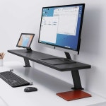 컴퓨터모니터거치대 가정용 선반 높이조절 데스커 : 아트스토리:해외직구