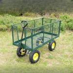 농사용손수레 농장 트레일러 4륜 작업용 다용도 운반차 축사 카트 트럭 : 차니직구
