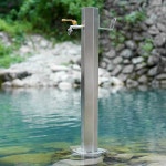 부동전 야외 마당 정원 수돗가 수전 기둥 스테인리스 : 비트브릿지