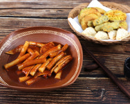 국물떡볶이 280g 4인분 간단조리 어묵 냉동 밀떡볶이 어묵포함 : 신대장떡볶이