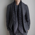 쿠스코 양면 숄머플러 여자남자커플목도리 체크면100사각삼각어깨숄스카프 가을겨울간절기봄패션 : 러쉬룸