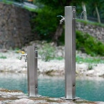 부동전 야외 마당 정원 수돗가 수전 기둥 스테인리스 : 비트브릿지