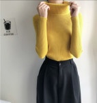 여성 울폴라티 흰색폴라티 검정목 골지목 골지 얇은목 블랙 이너 : 혜민상점
