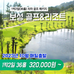 [국내골프] 전남 보성CC 골프빌리지 & 리조트 1박2일 자차골프패키지 : 투게더여행사