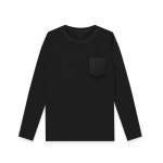 유니패밀리 성인 공용 도톰 데일리 면티셔츠 순면 포켓 베이직 가을 겨울 긴팔티 : 유니프랜드