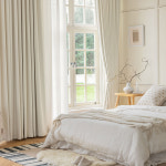 사라하우스 크림화이트 형상기억 32평 거실암막커튼 인테리어 안방 커텐 아일렛 커튼 : 사라하우스몰