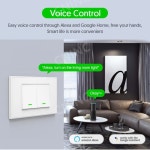 IOT 조명 제어 스위치 중성선 없이도 설치가능 1구 2구 3구 스마트 투야 음성제어 : 씨엔아이엔씨