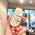 지프 레니게이드 프랜드 저니 체로키 충전기, 크라이슬러 200 TPU 자동차 케이스 커버, 포브 쉘 프로텍터 : 핑크샘마켓